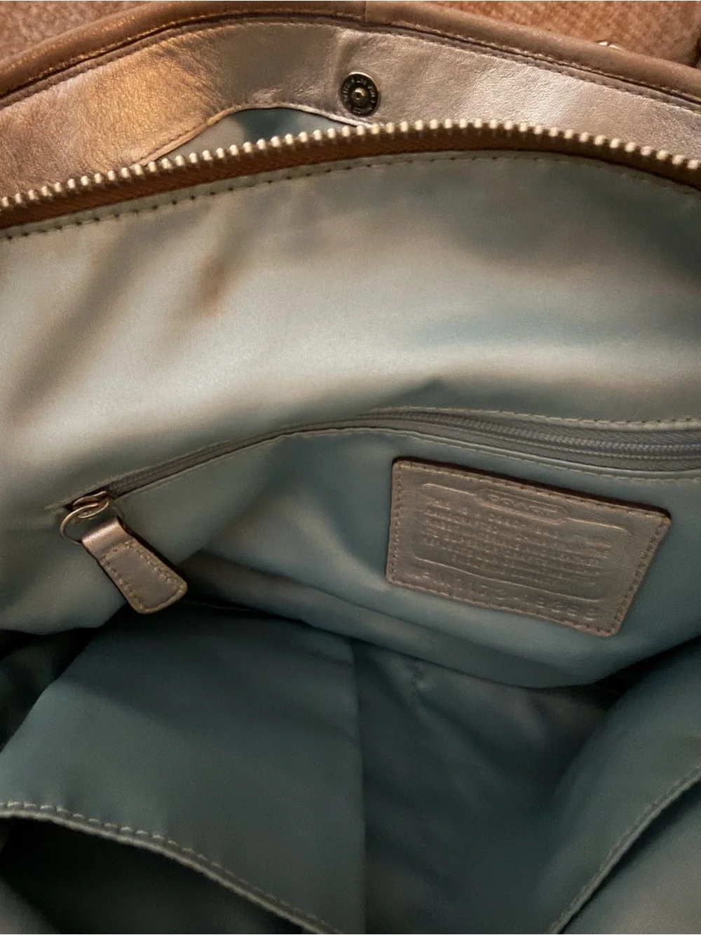 COACH Chelsea Jayden Custom Carryall Champagne Gold Metallic